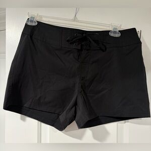 Island Escape Black Swim Shorts